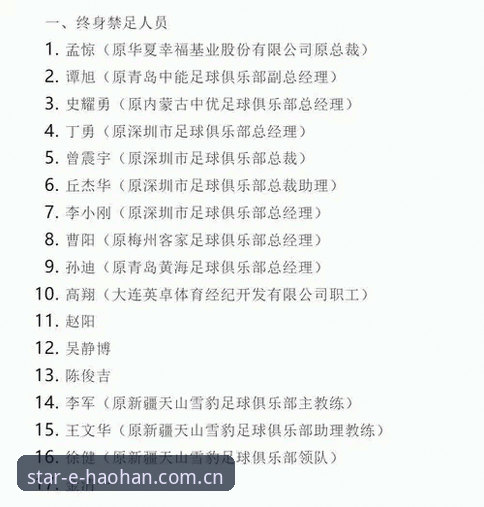 中国足协第三批禁足名单深度解析：17人终身禁赛的4大关键点与行业反思